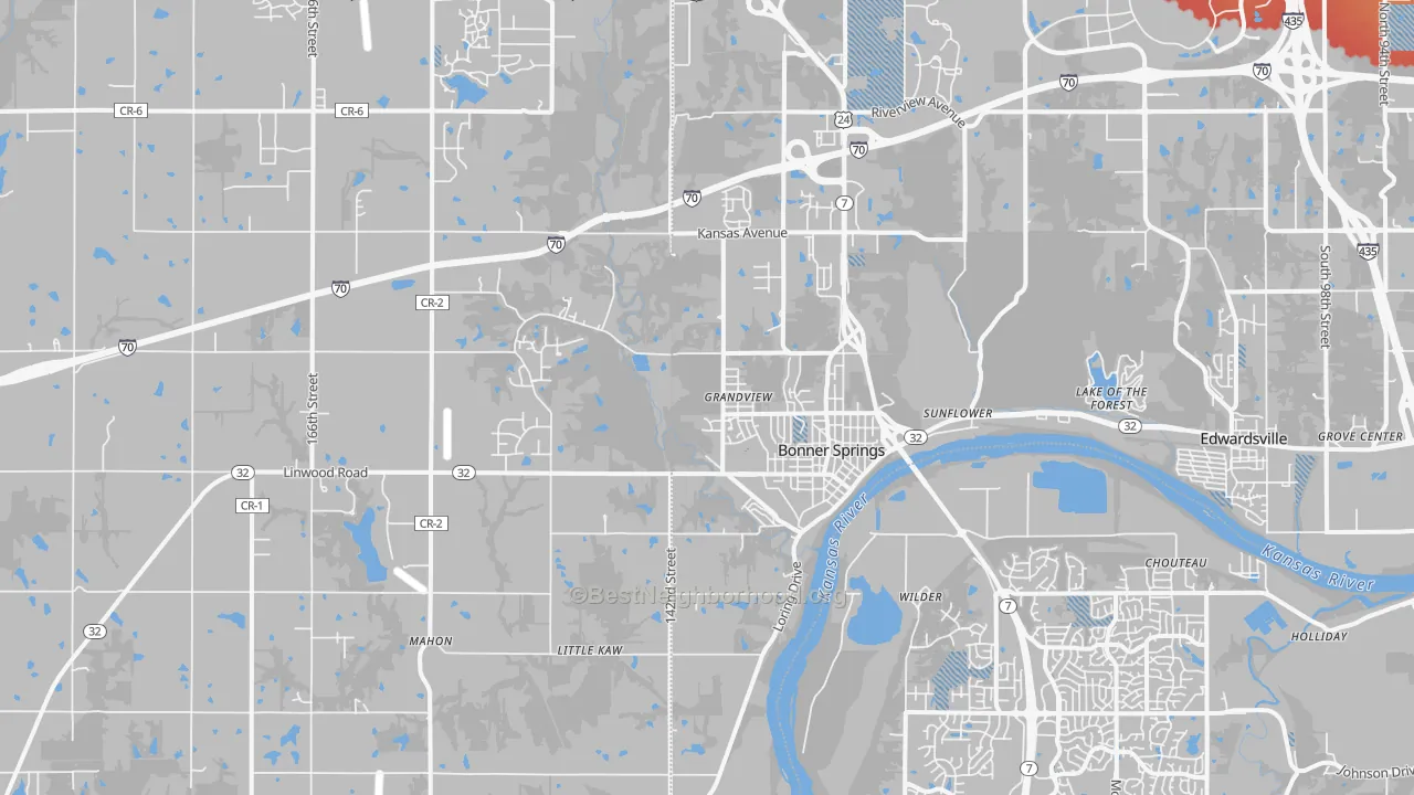 Transit Grade map of 66012, KS
