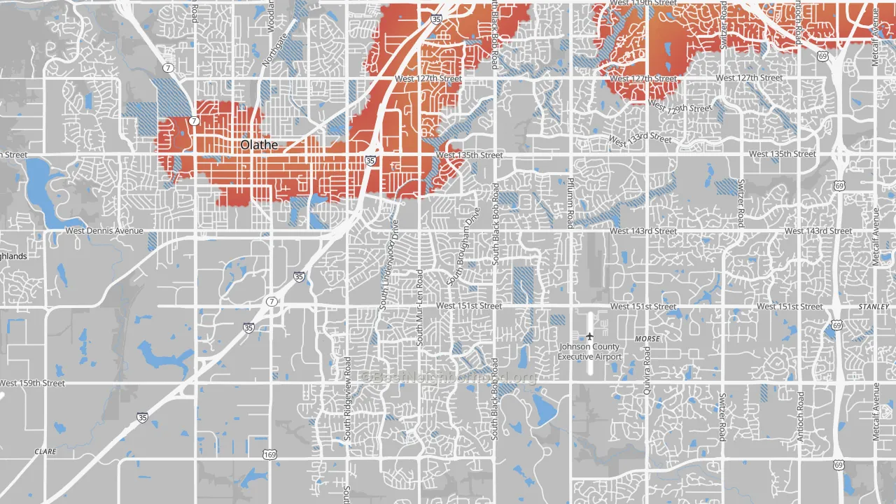 Transit Grade map of 66062, KS