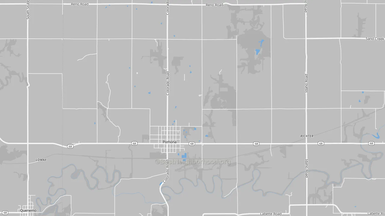 Transit Grade map of 66076, KS