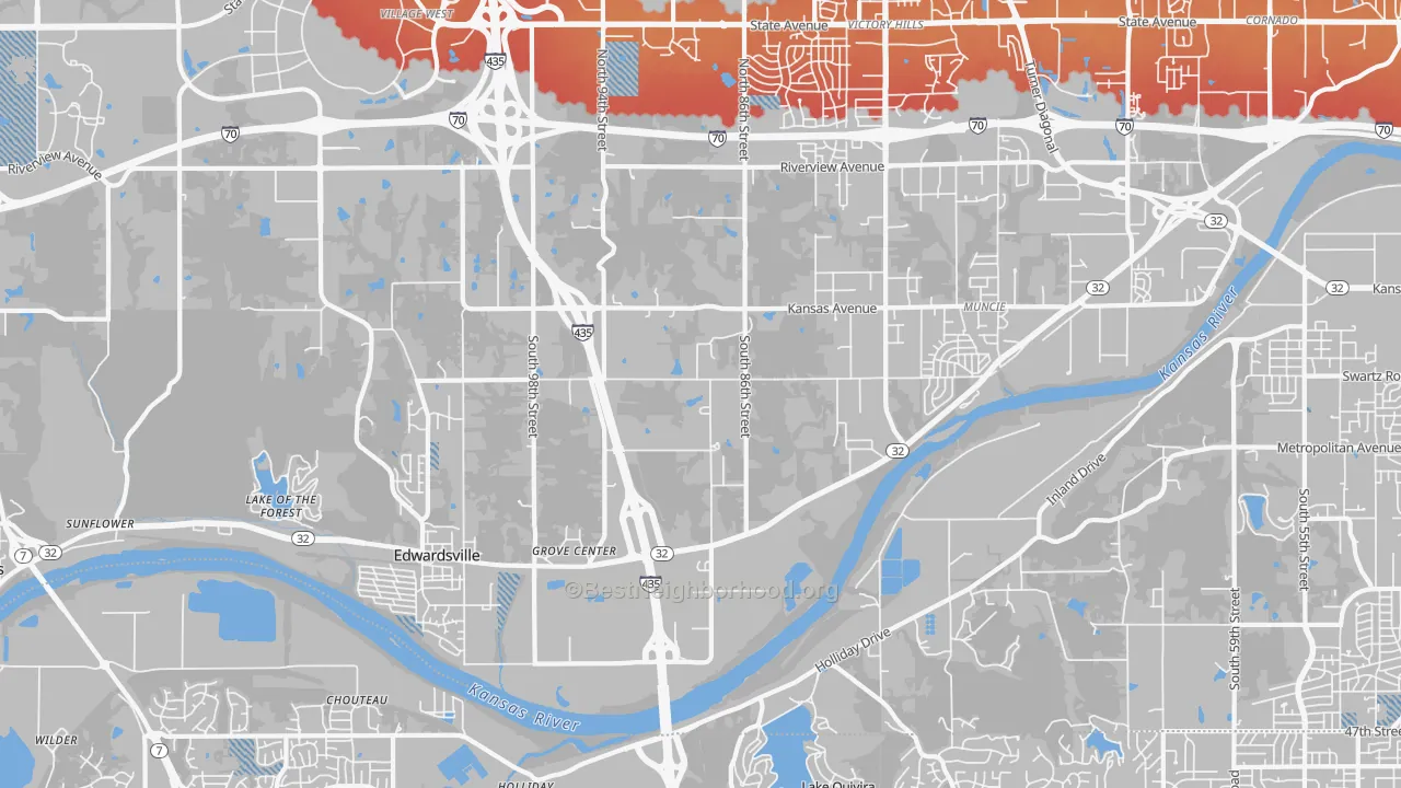 Transit Grade map of 66111, KS