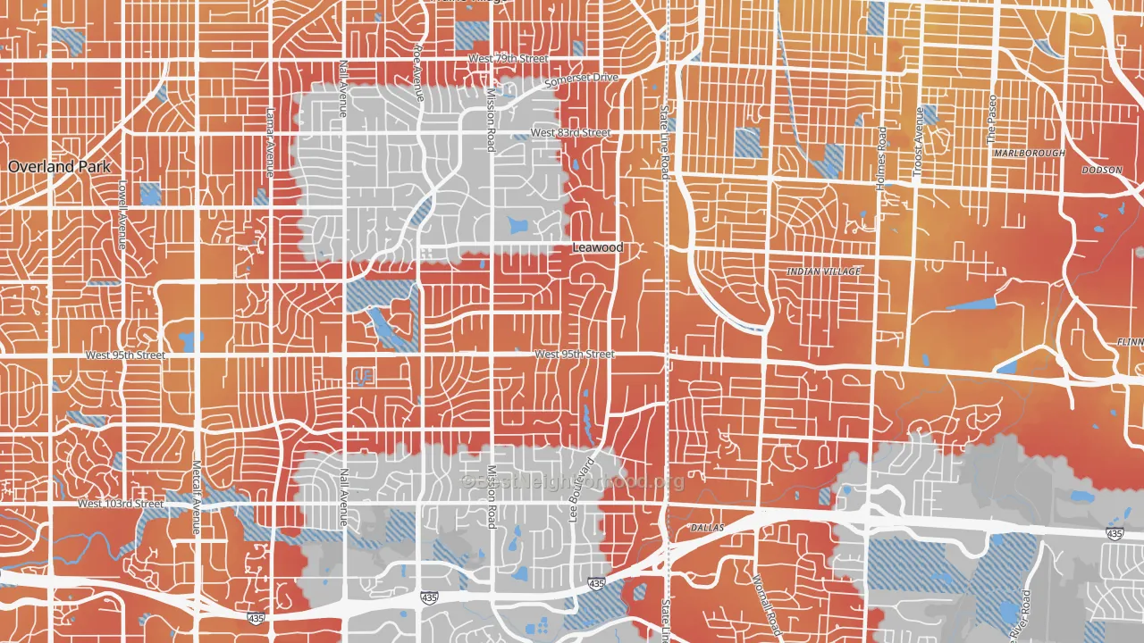Transit Grade map of 66206, KS