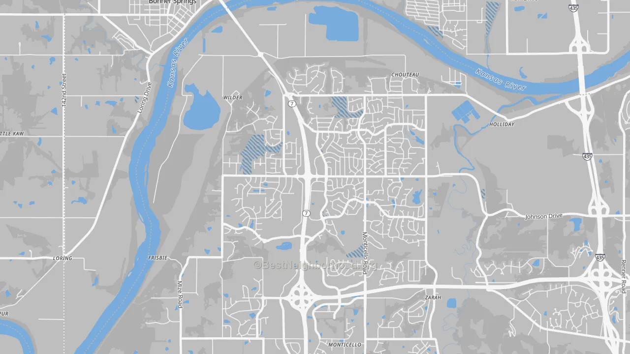 Transit Grade map of 66226, KS