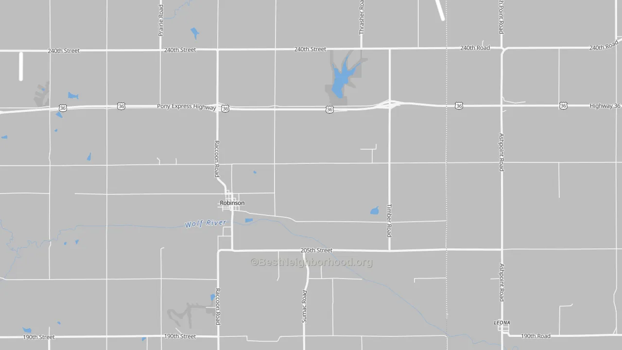 Transit Grade map of 66532, KS