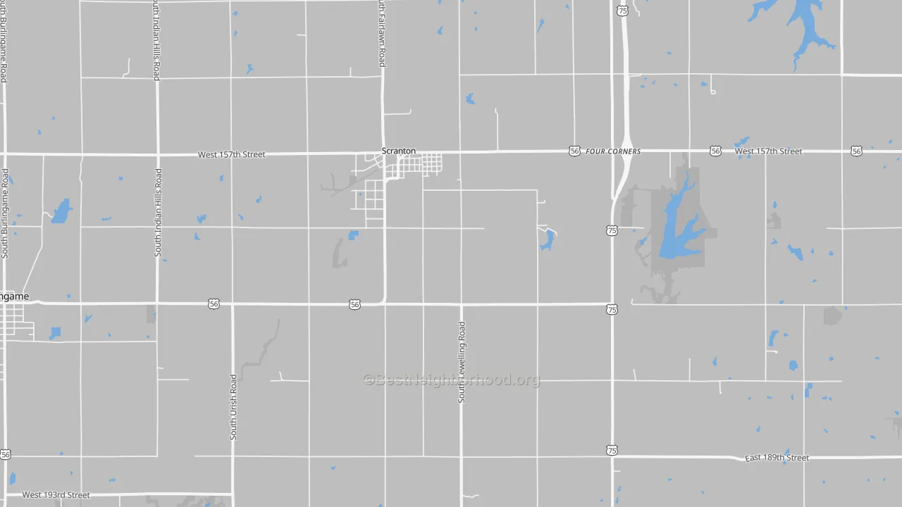 Transit Grade map of 66537, KS