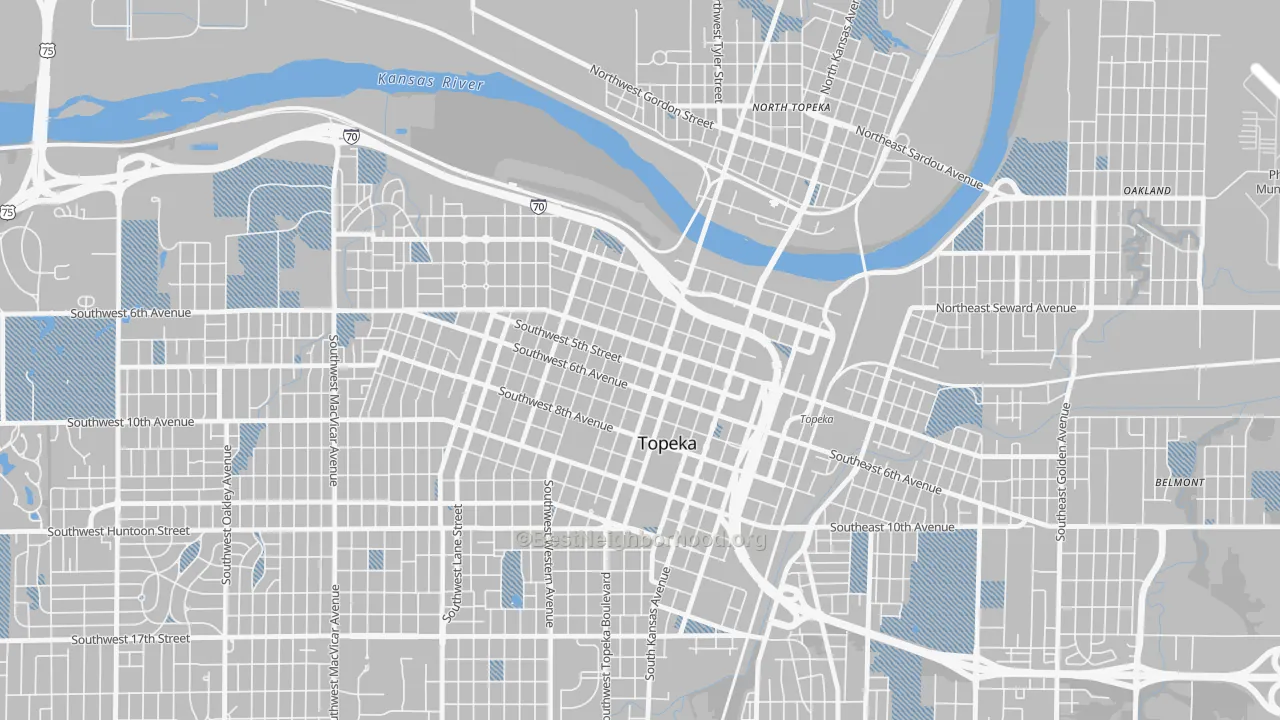 Transit Grade map of 66603, KS