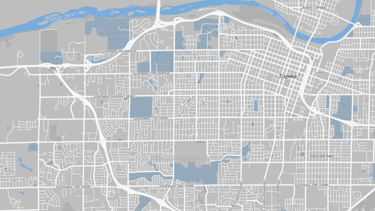 Transit Grade map of 66604, KS