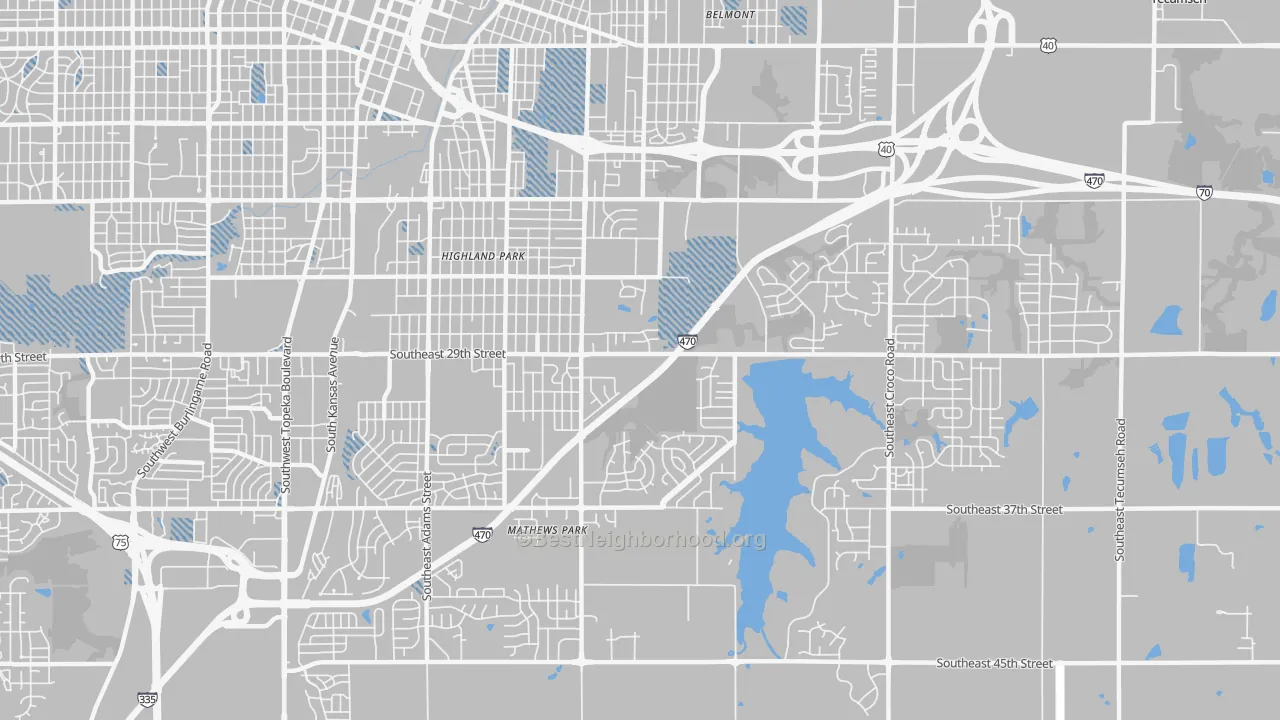 Transit Grade map of 66605, KS