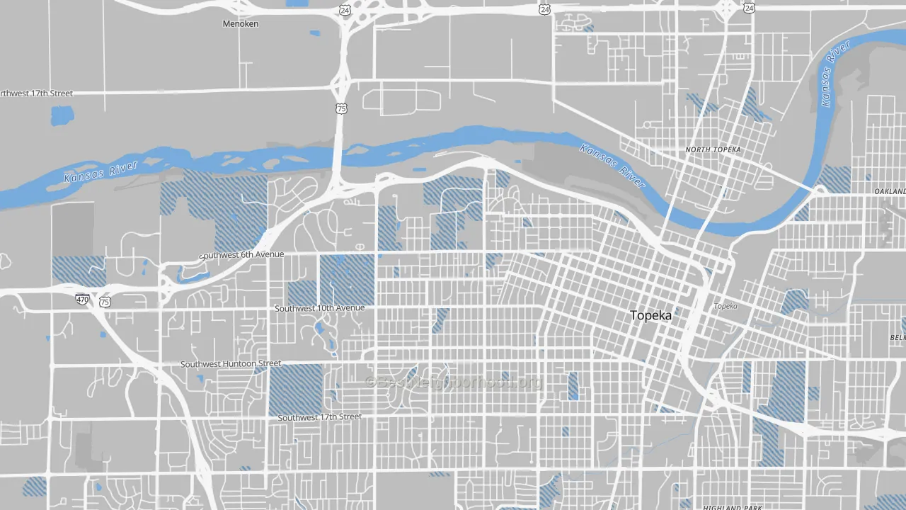 Transit Grade map of 66606, KS