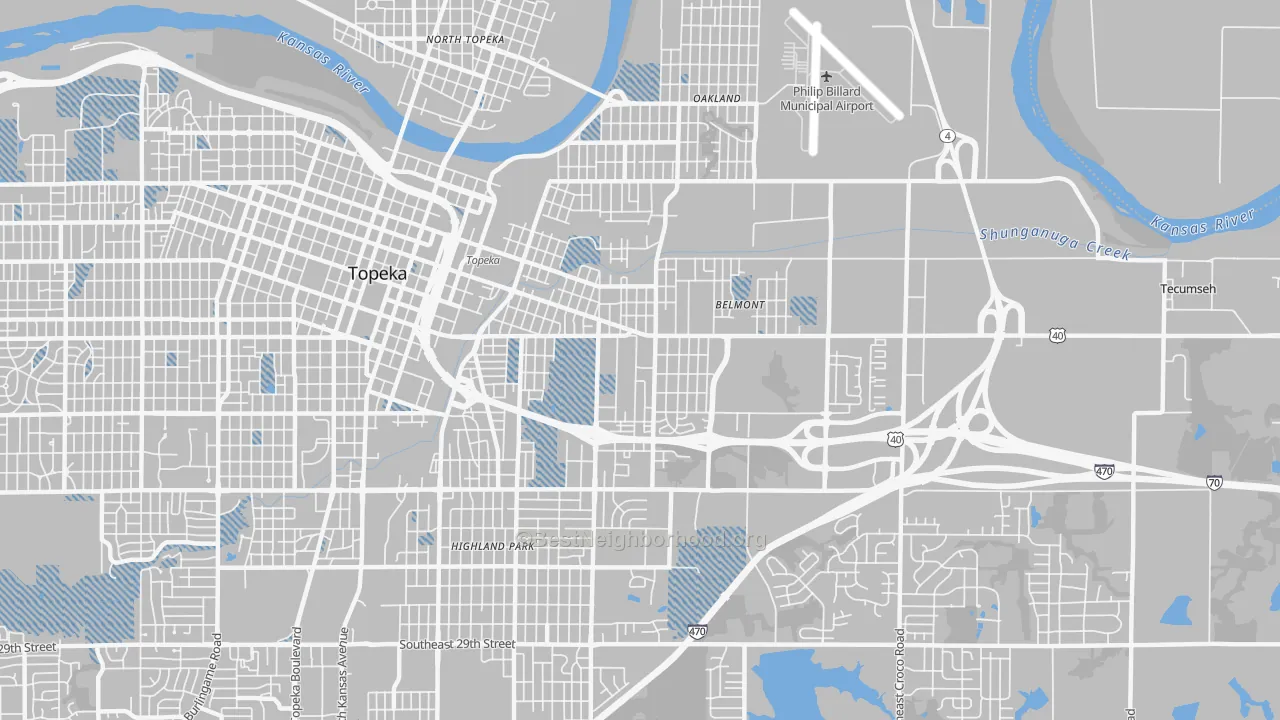 Transit Grade map of 66607, KS