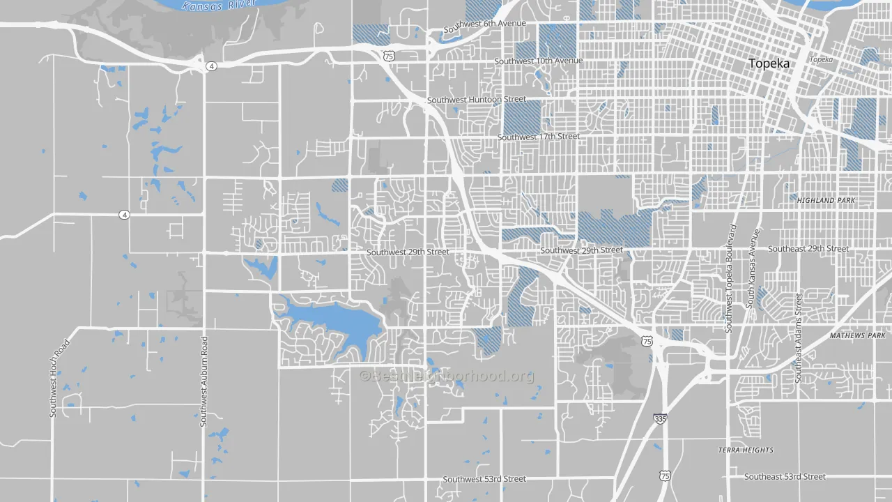 Transit Grade map of 66614, KS