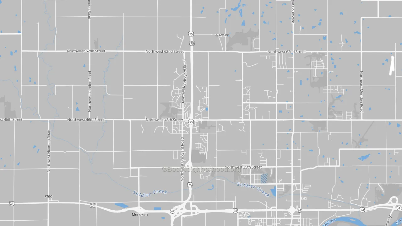 Transit Grade map of 66618, KS