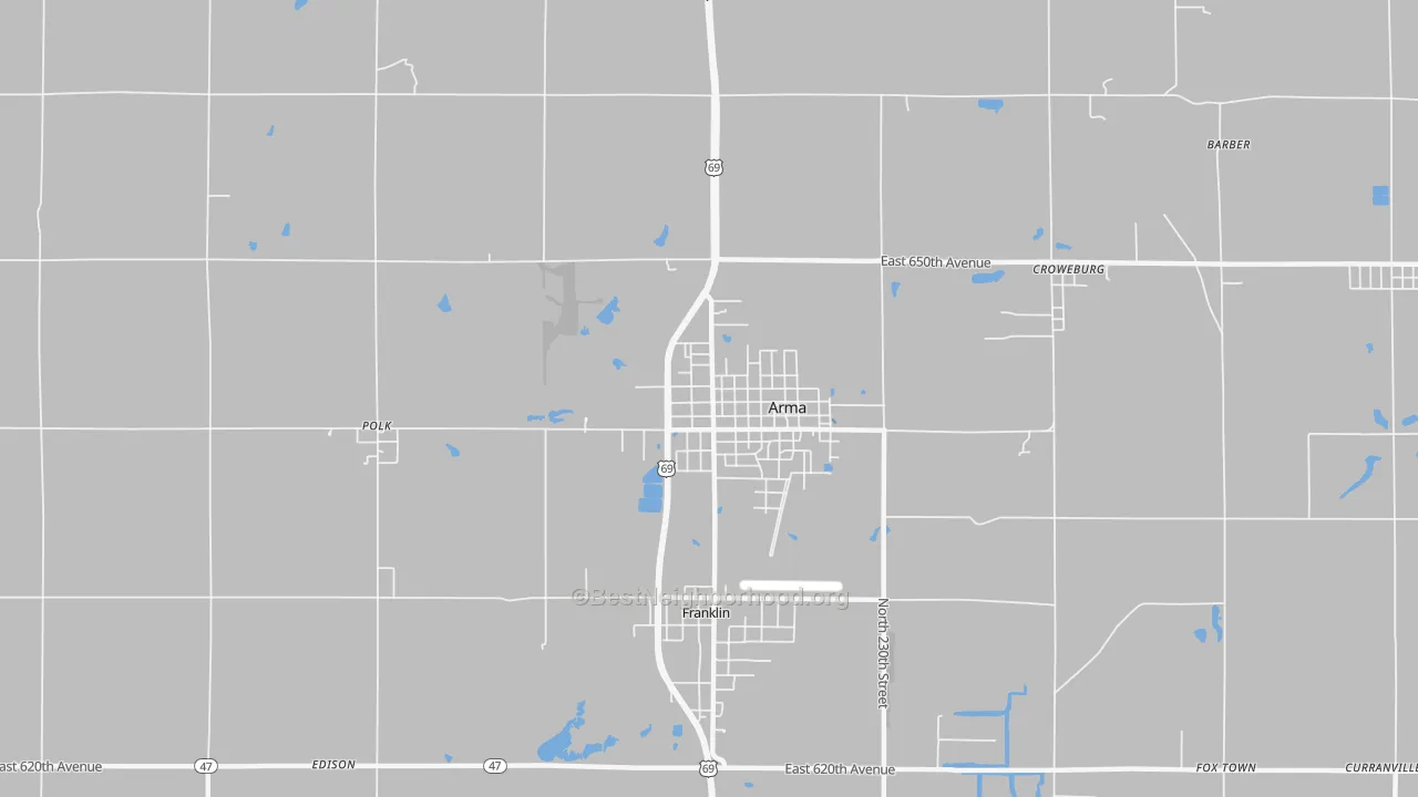 Transit Grade map of 66712, KS