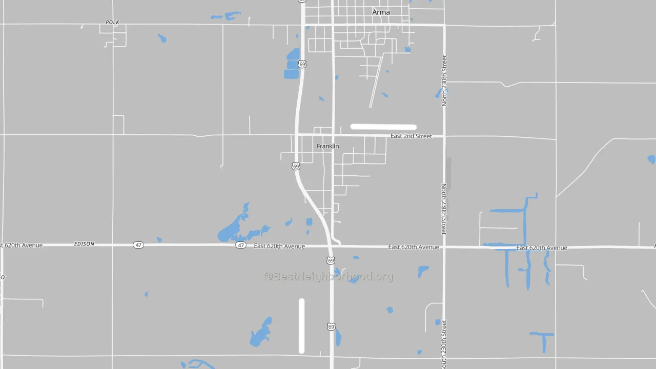 Transit Grade map of 66735, KS
