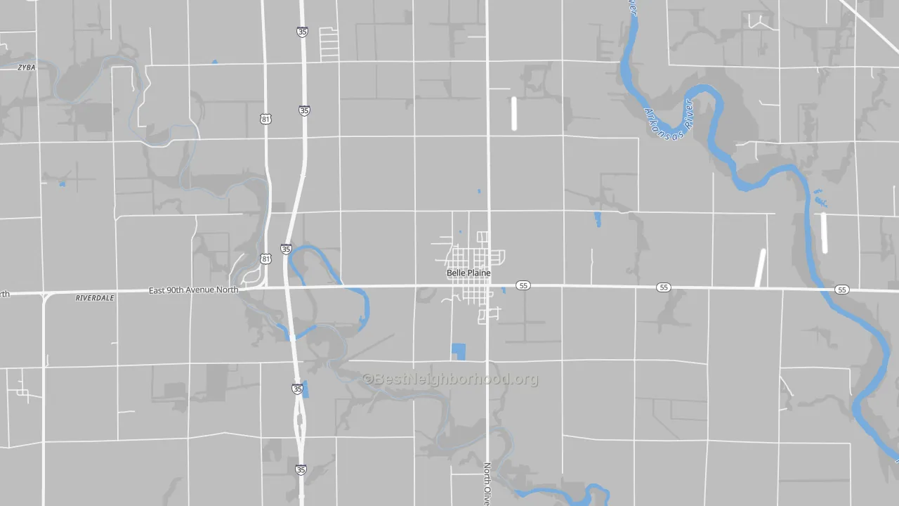 Transit Grade map of 67013, KS