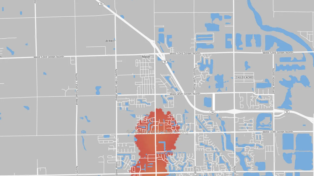 Transit Grade map of 67101, KS