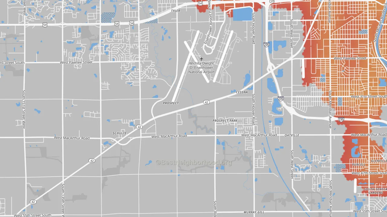 Transit Grade map of 67215, KS