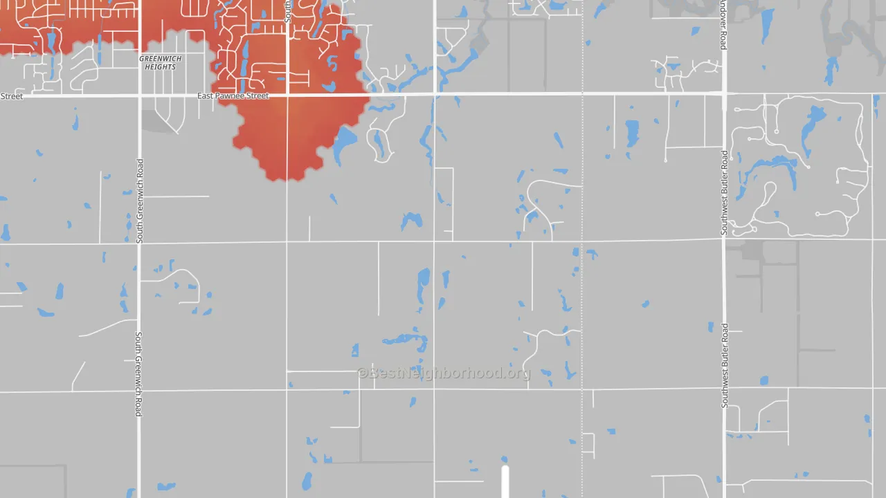 Transit Grade map of 67232, KS