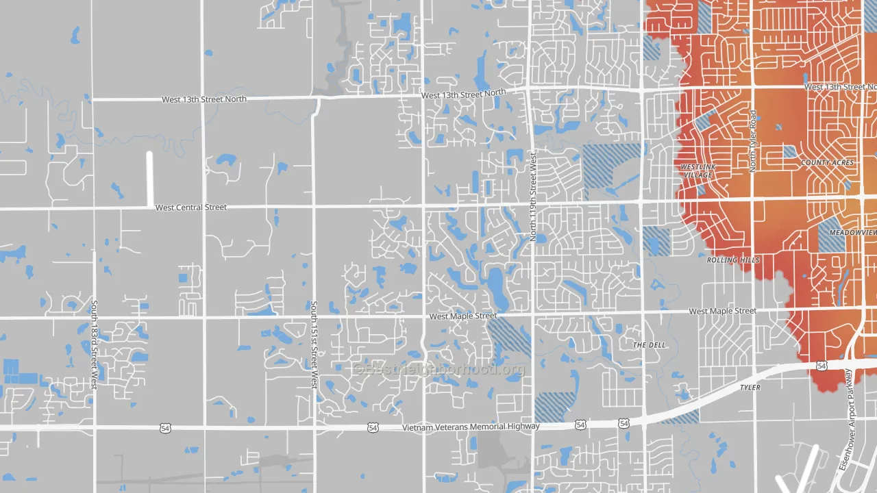 Transit Grade map of 67235, KS