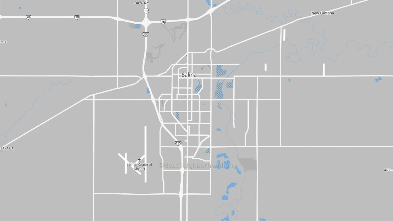 Transit Grade map of 67401, KS