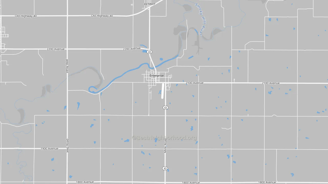 Transit Grade map of 67441, KS
