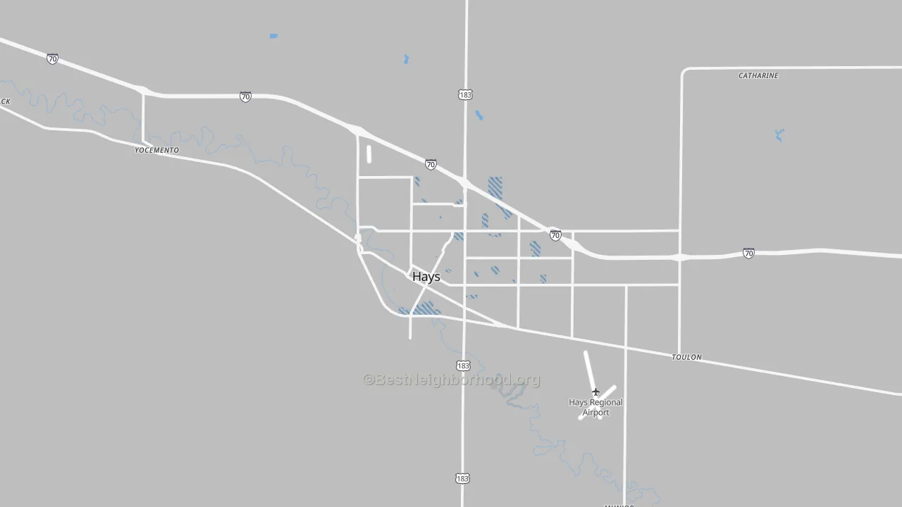 Transit Grade map of 67601, KS