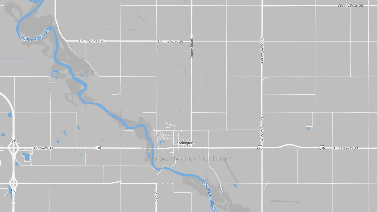 Transit Grade map of 68002, NE