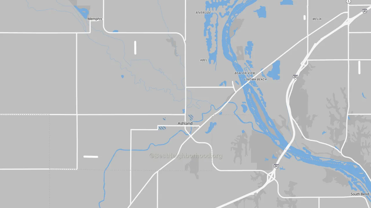 Transit Grade map of 68003, NE