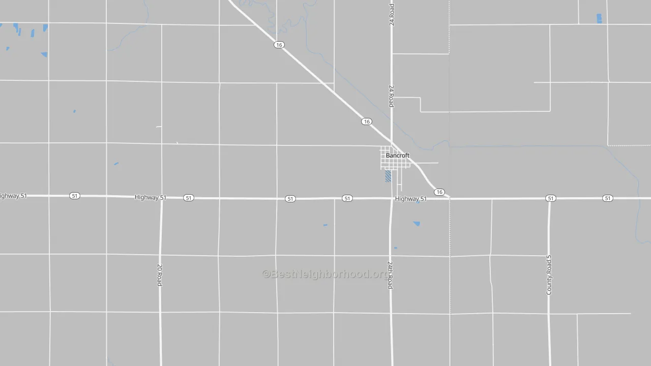 Transit Grade map of 68004, NE