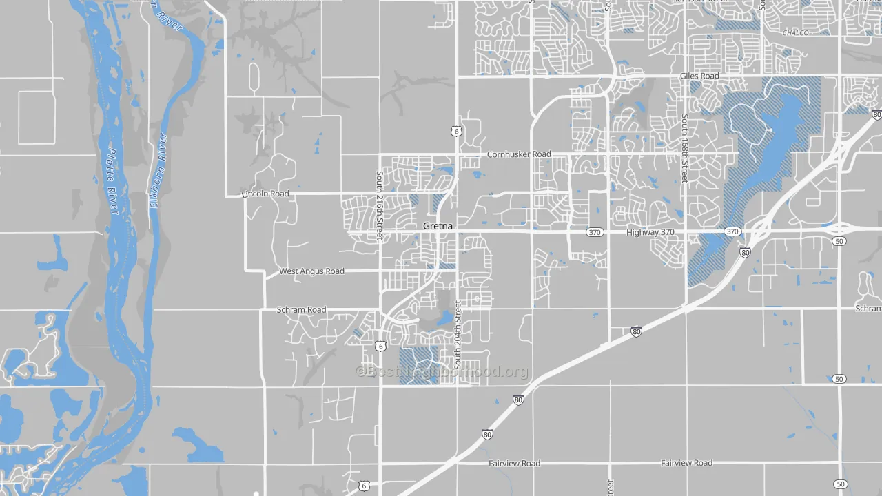 Transit Grade map of 68028, NE