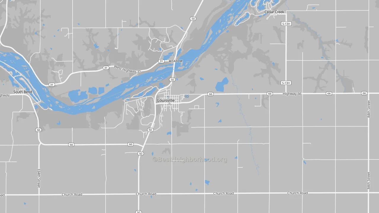 Transit Grade map of 68037, NE