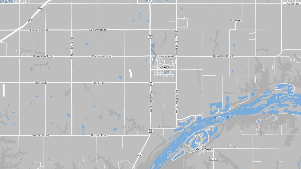Transit Grade map of 68059, NE