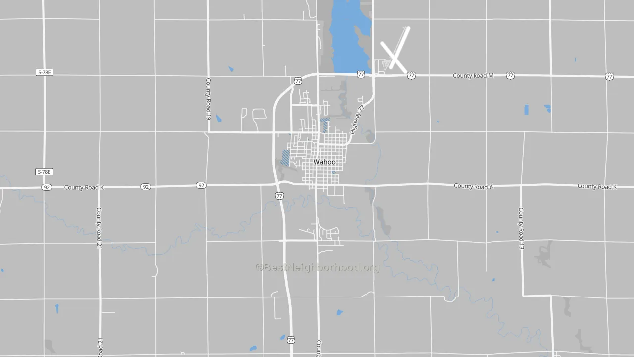 Transit Grade map of 68066, NE