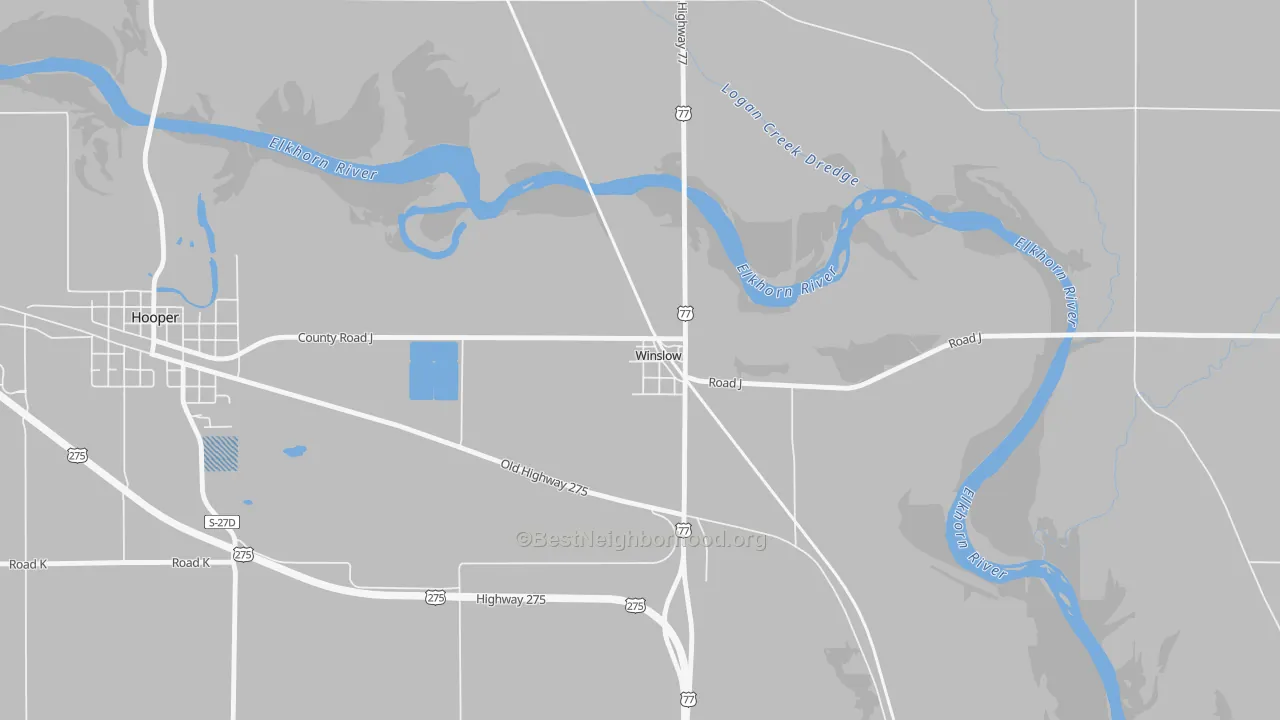 Transit Grade map of 68072, NE