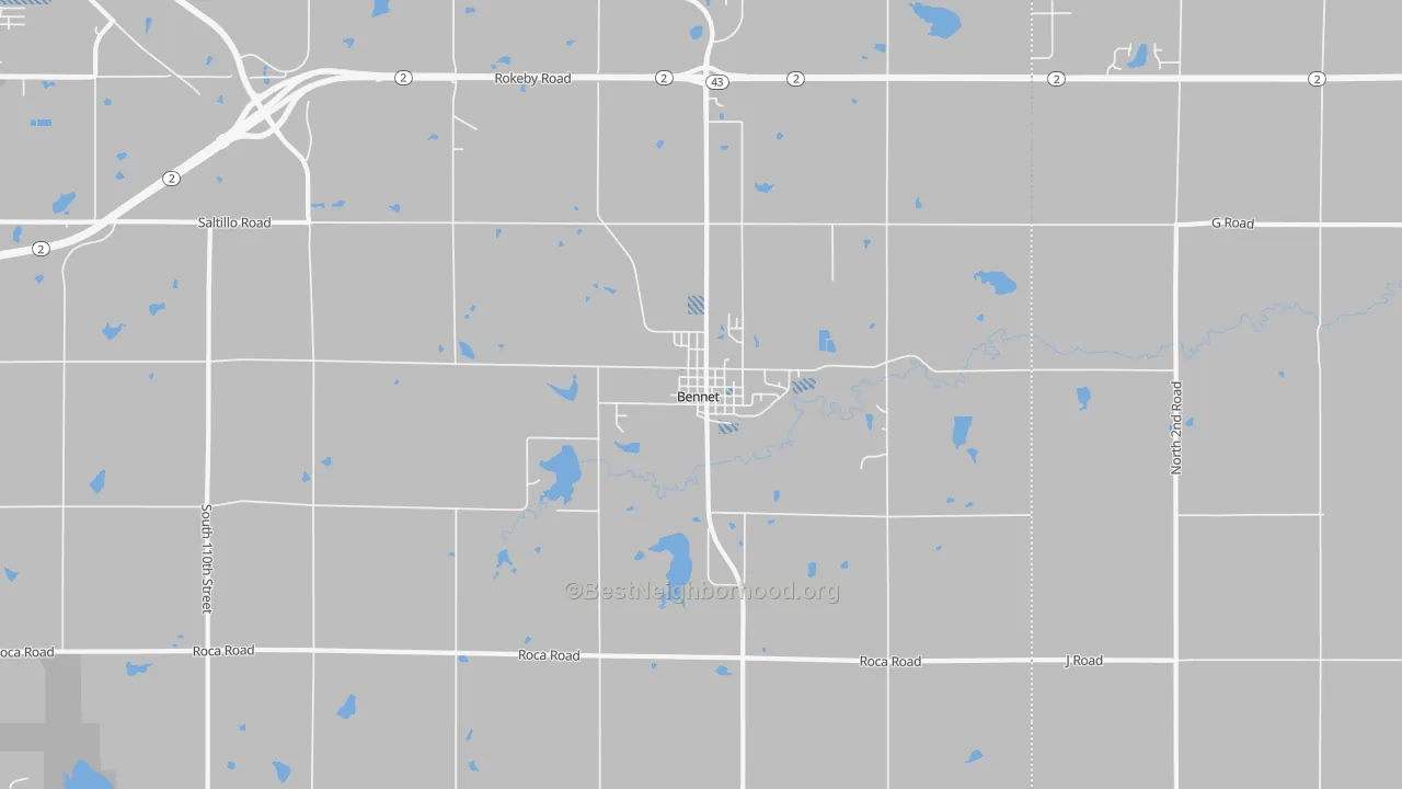 Transit Grade map of 68317, NE