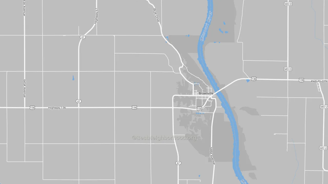 Transit Grade map of 68321, NE