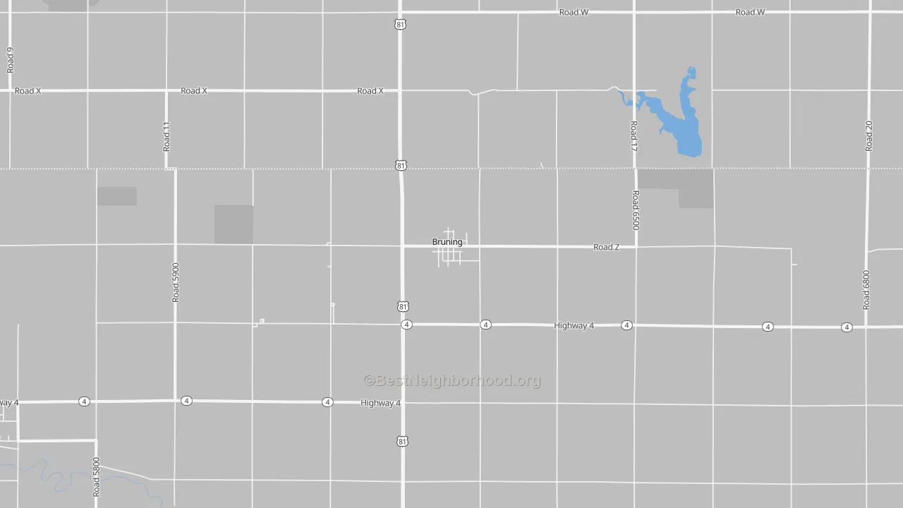 Transit Grade map of 68322, NE