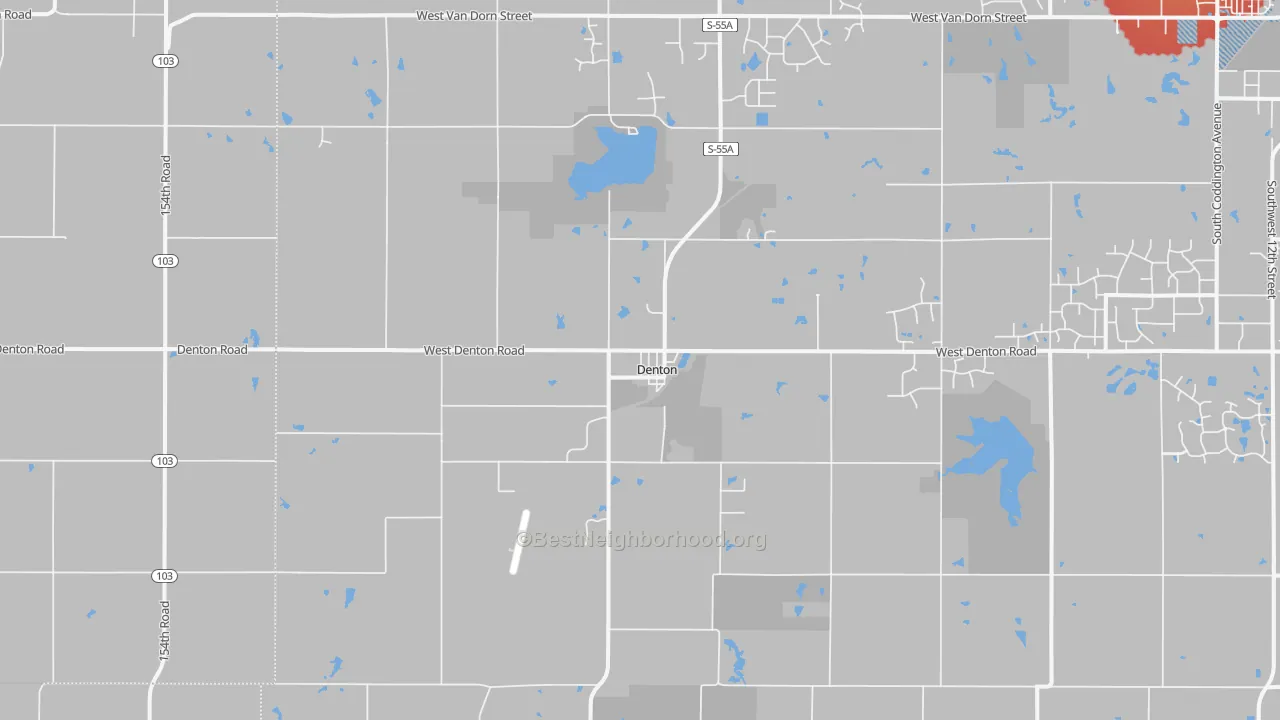 Transit Grade map of 68339, NE