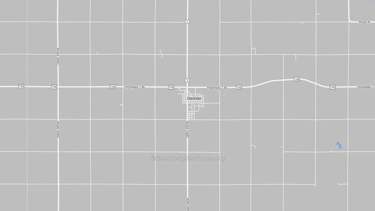 Transit Grade map of 68340, NE