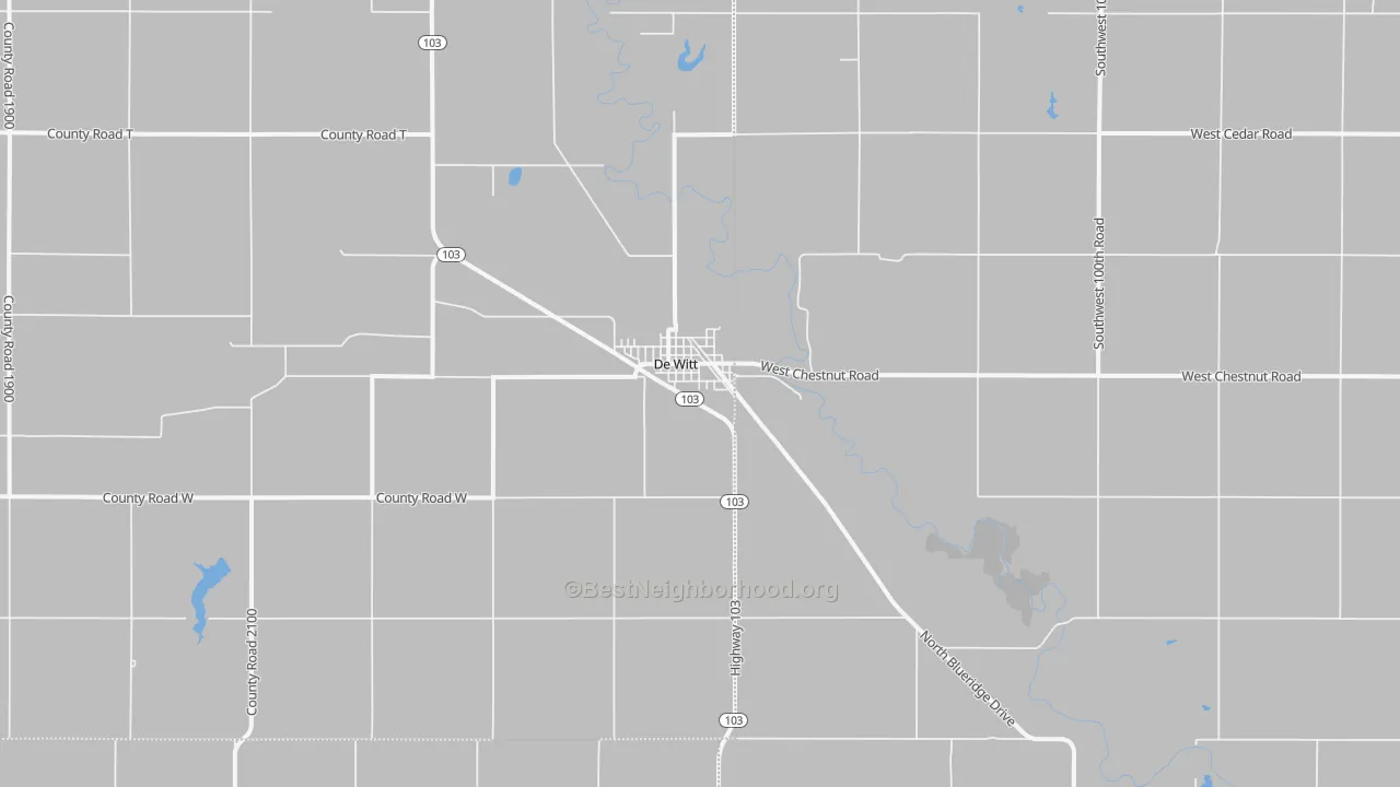 Transit Grade map of 68341, NE