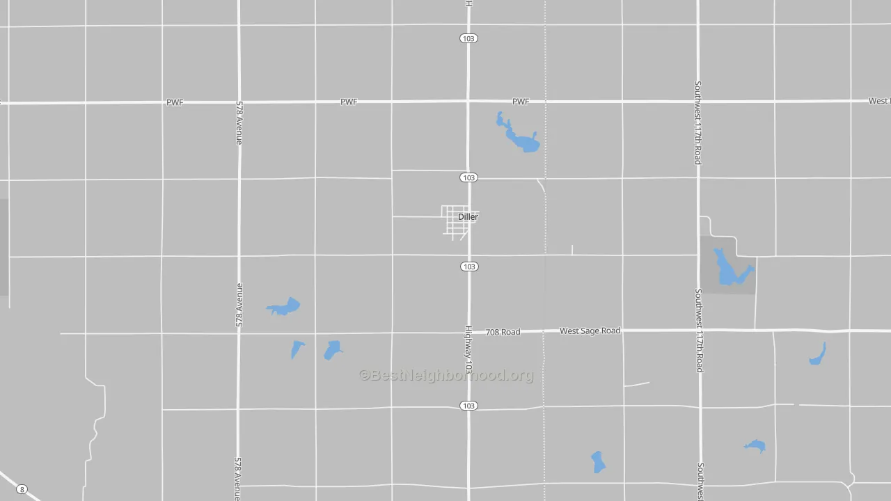 Transit Grade map of 68342, NE