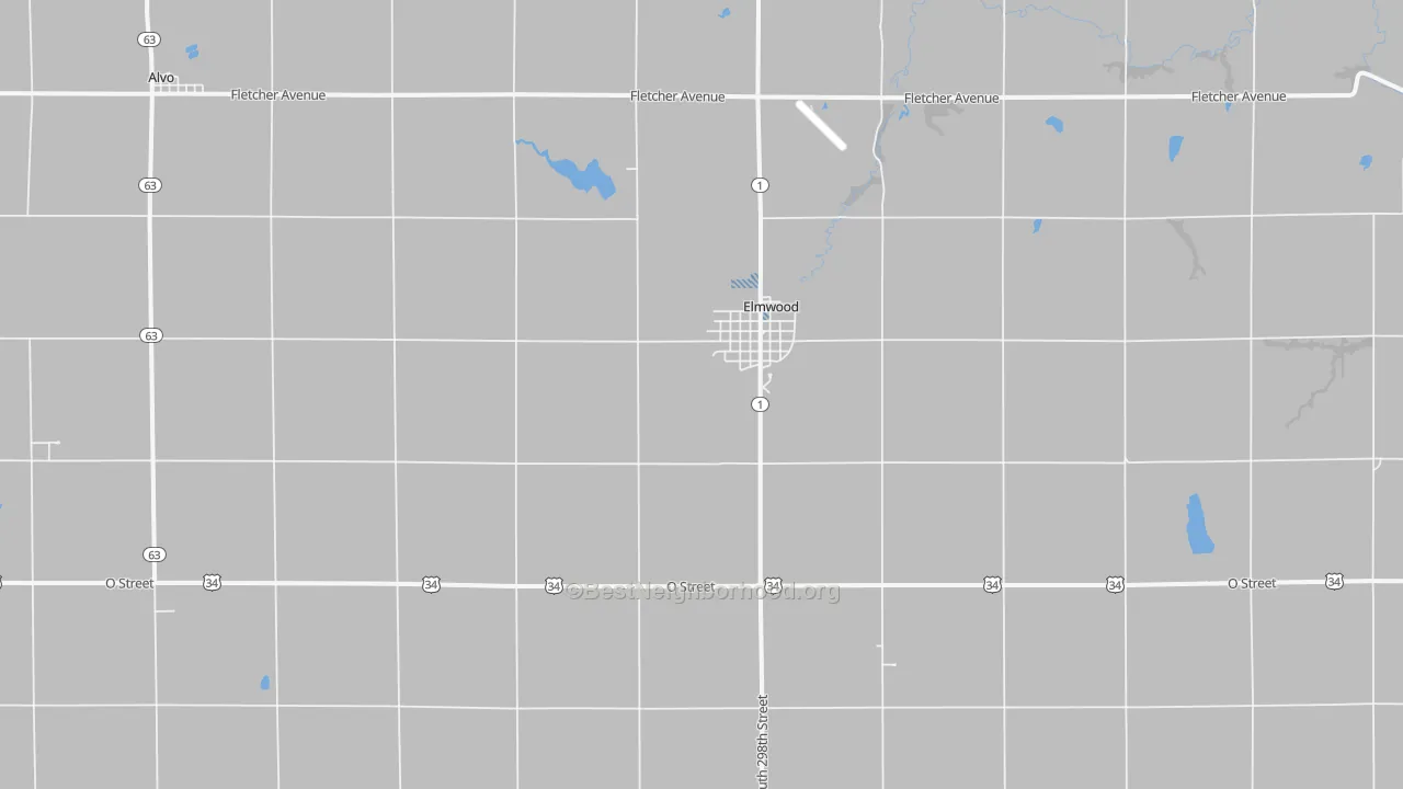 Transit Grade map of 68349, NE