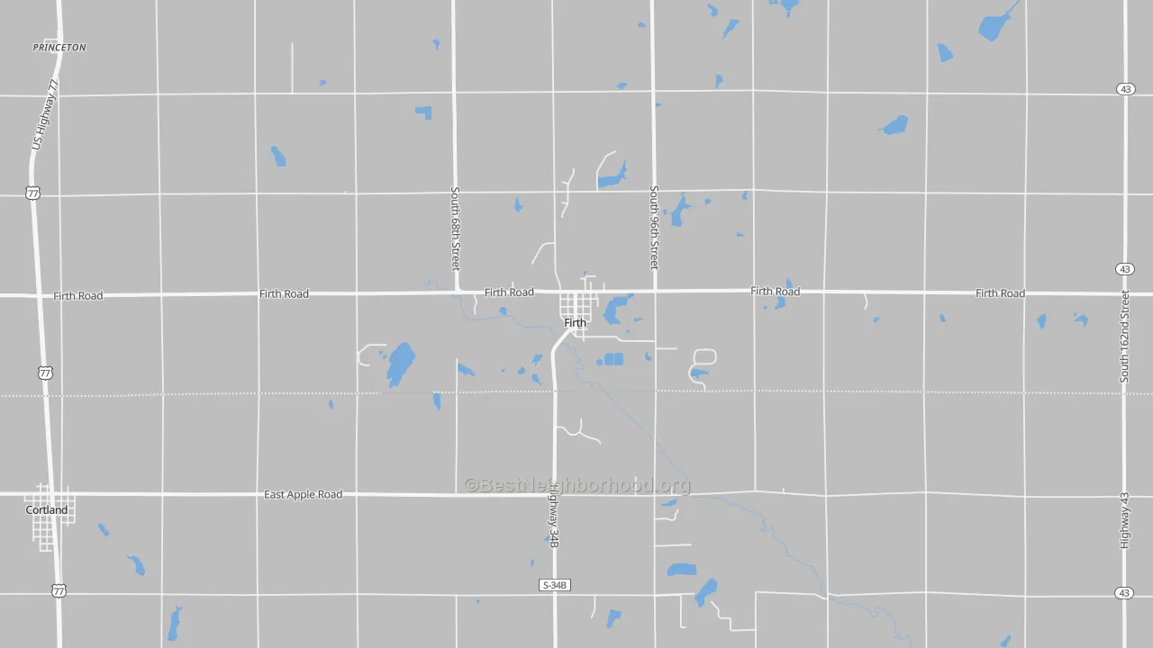 Transit Grade map of 68358, NE