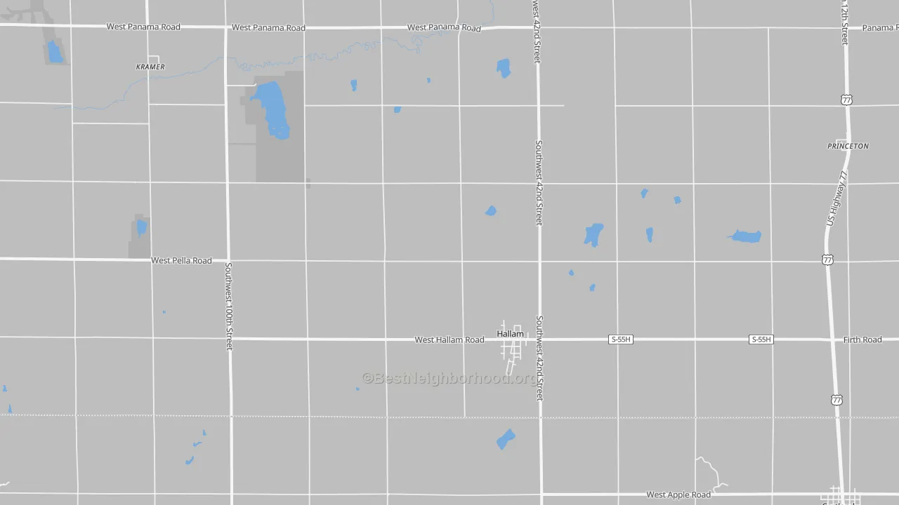 Transit Grade map of 68368, NE