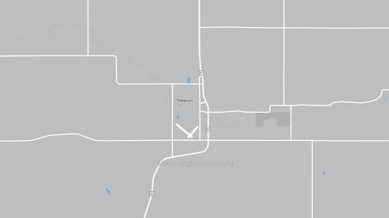 Transit Grade map of 68370, NE