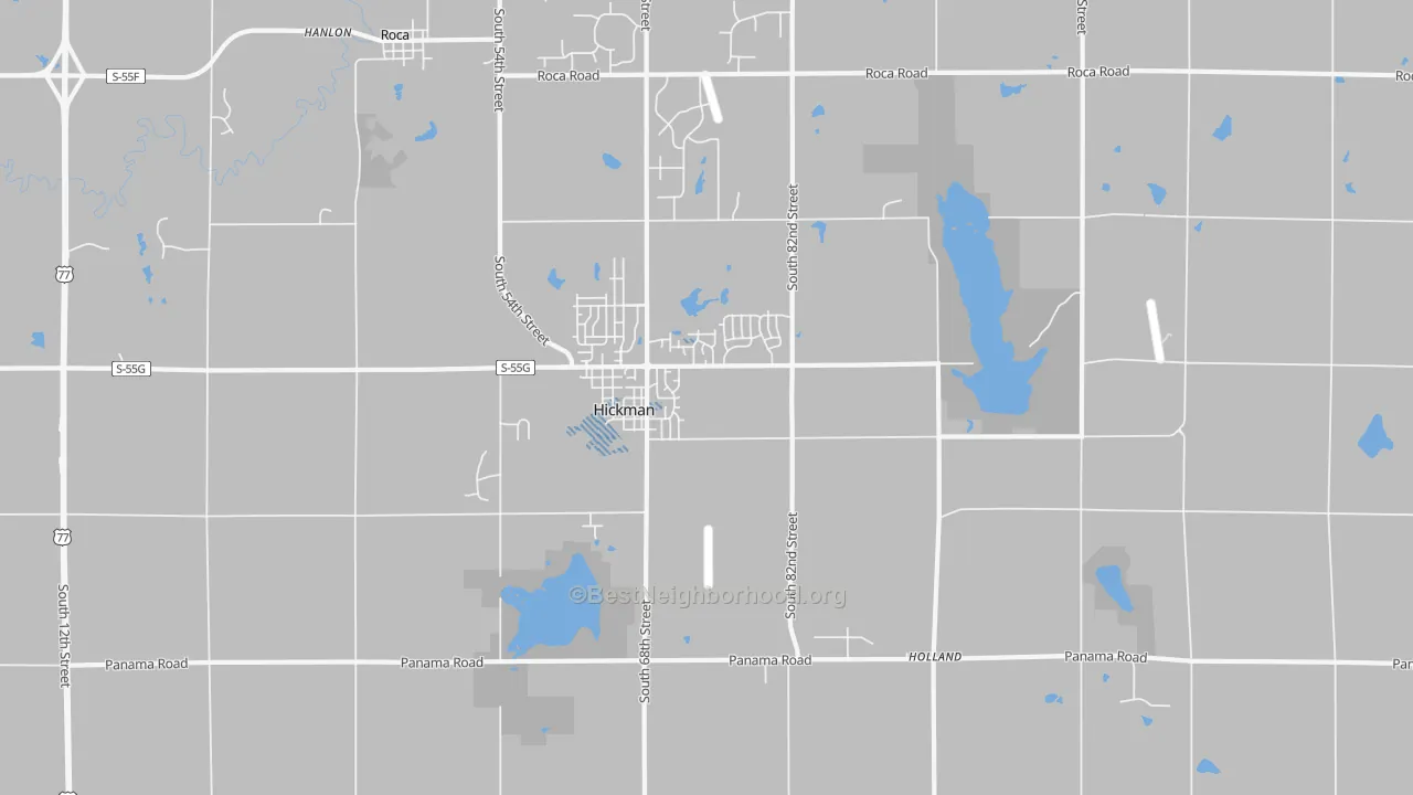 Transit Grade map of 68372, NE
