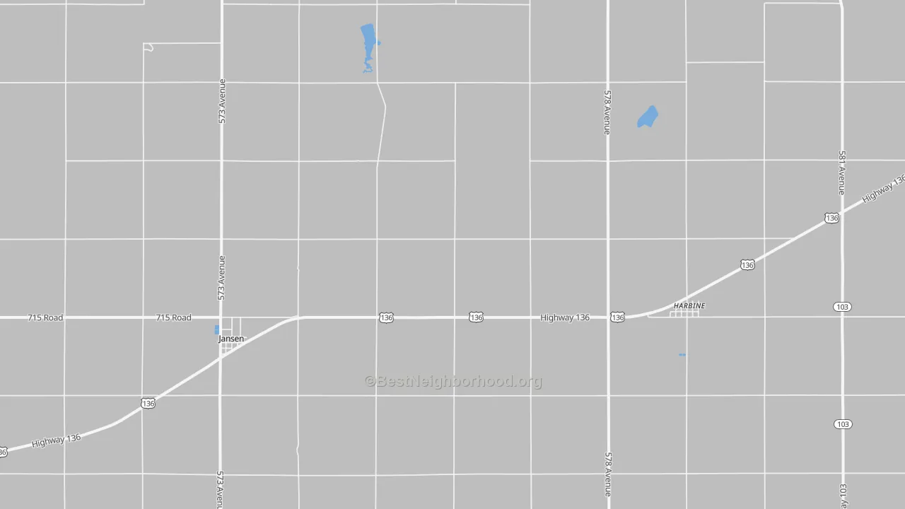 Transit Grade map of 68377, NE