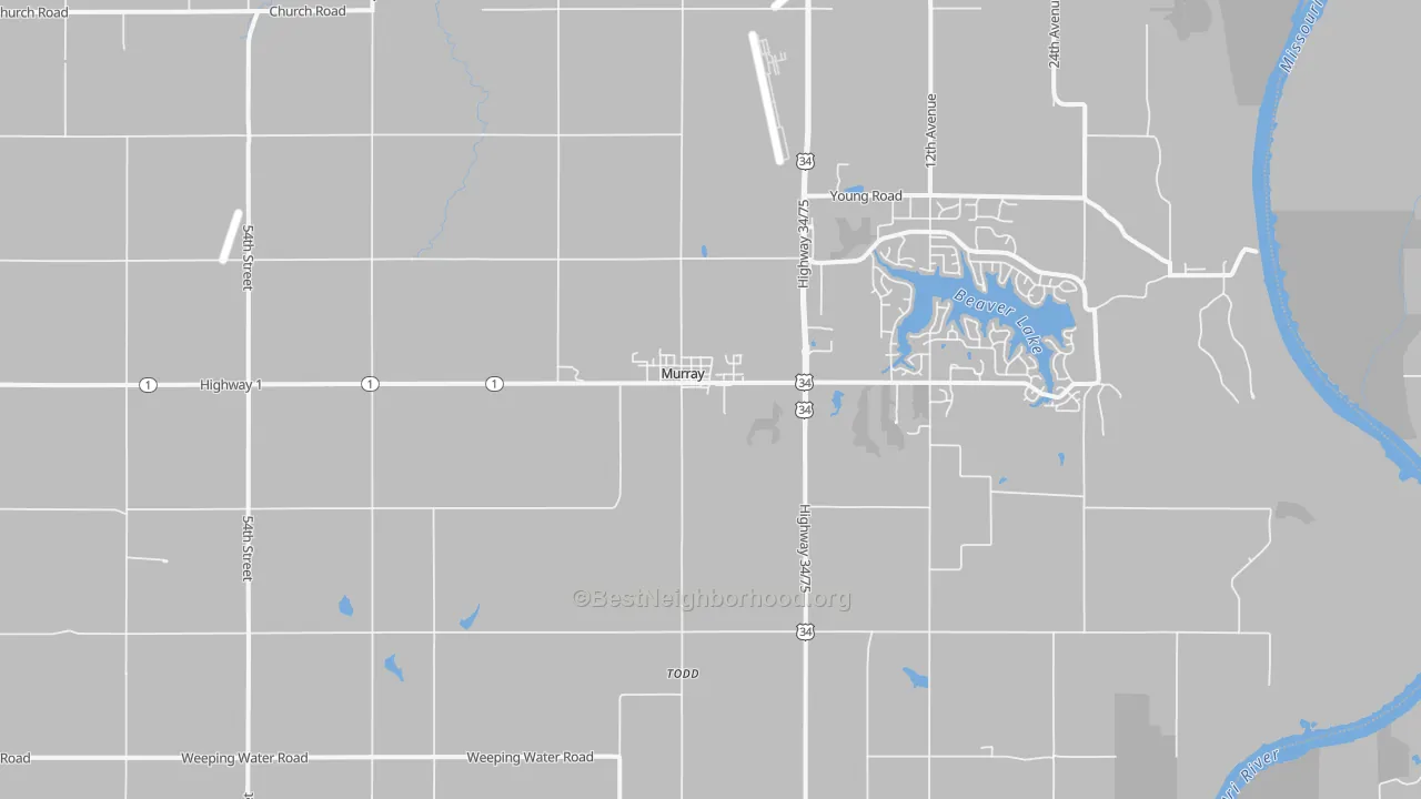 Transit Grade map of 68409, NE