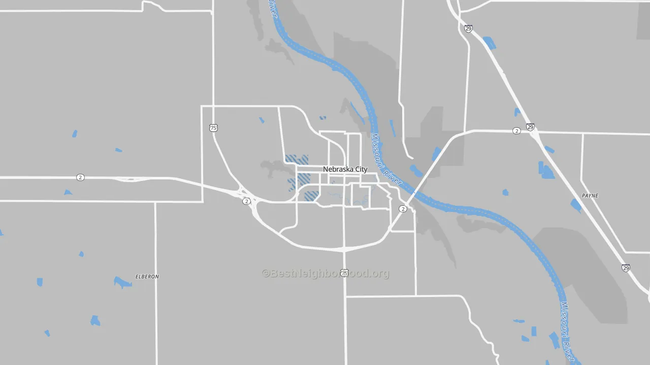 Transit Grade map of 68410, NE