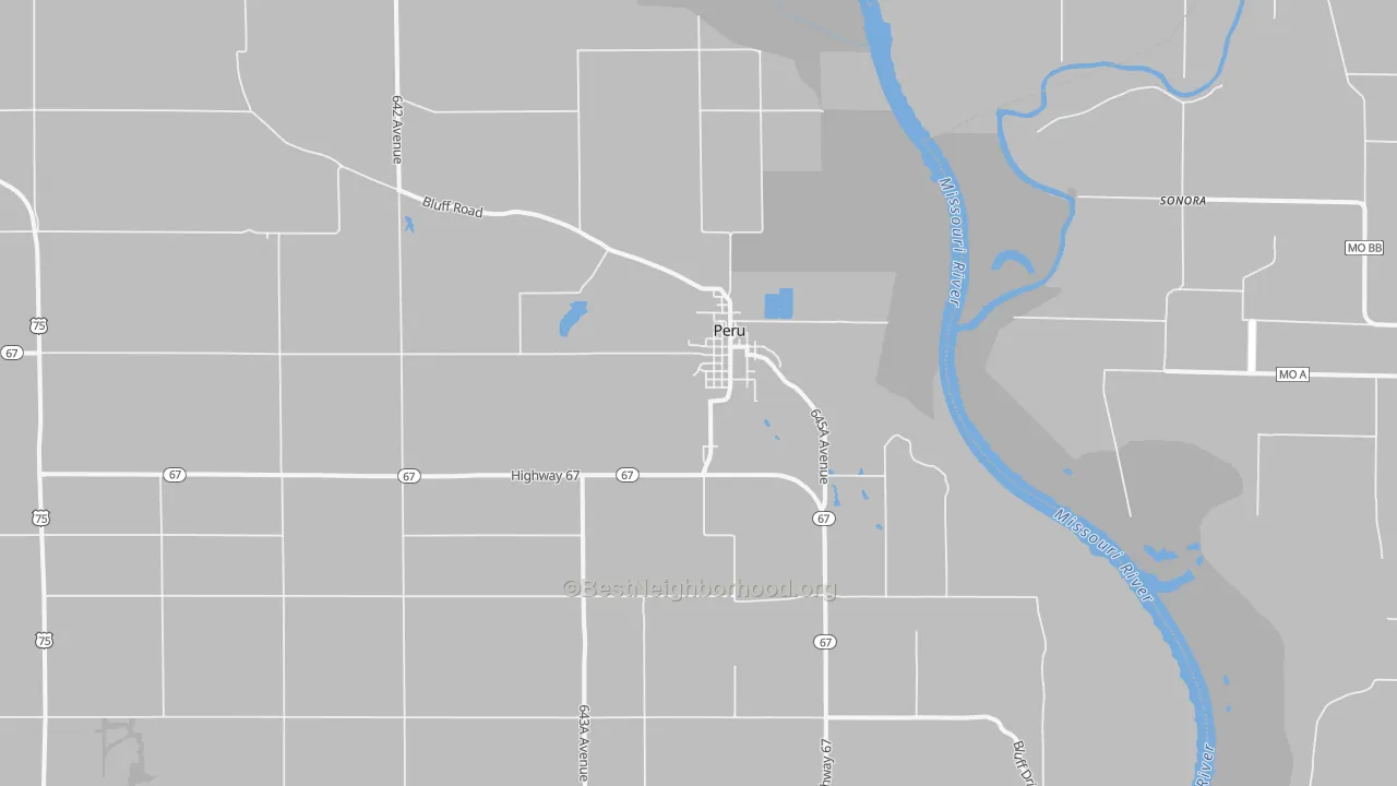 Transit Grade map of 68421, NE