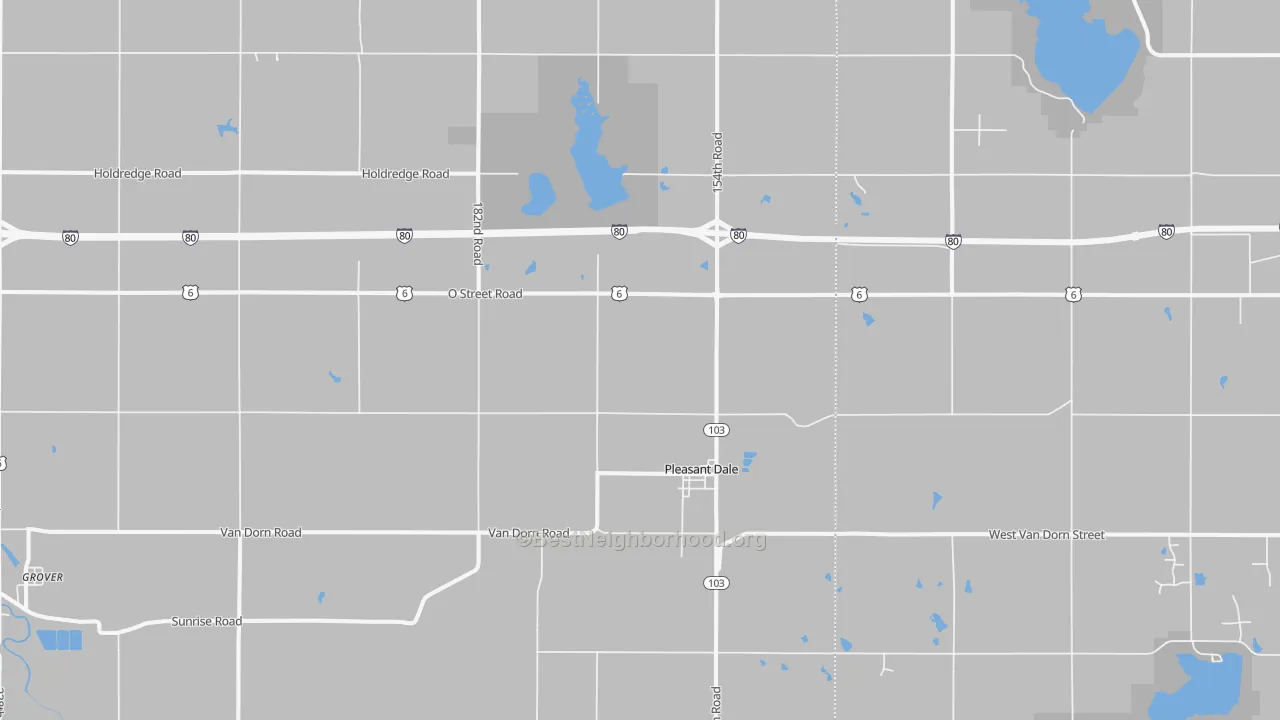 Transit Grade map of 68423, NE